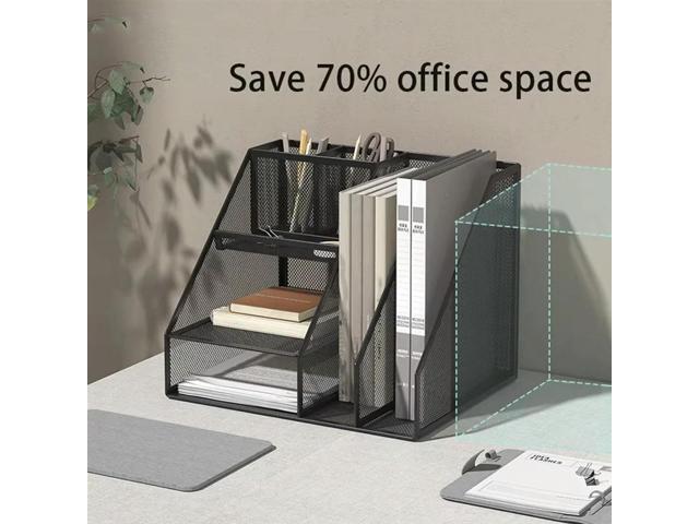 Office Supplies With 2 Organizers, 1 Drawer& 2 Pen Holders- Desk Organizer For Classroom Have And Teacher Needs