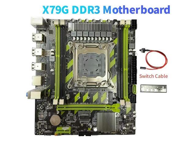 M. 2 NVME PCI-E X16 SATA3.0 X79 Desktop Motherboard X79G DDR3 Gaming Motherboard Kit LGA2011 4X DDR3 RECC Slots