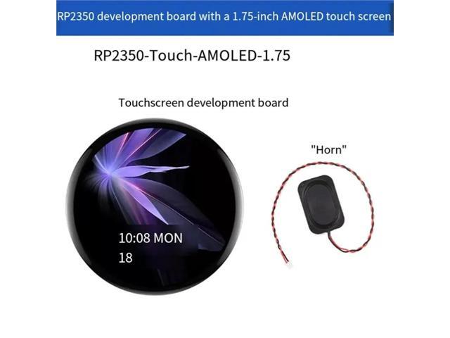 RP2350 For AI Watch Speaker Development Board 1.75 Inch AMOLED Round Touch Display 466X466 Capacitive Touch