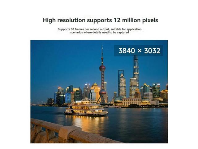 IMX378 12MP USB Camera Module Featuring Dual Microphones 3840X3032 Resolution 79.8° FOV For Raspberry Pi 5 Jetson Orin RDK