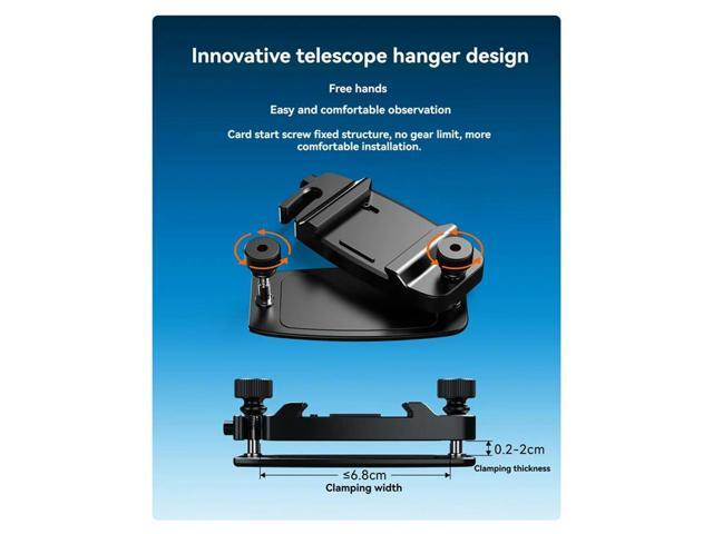 Telescope Mount 1/4 Screw 38MM Quick Release Supports 360° Rotation Formonoculars Binoculars Backpack Mount