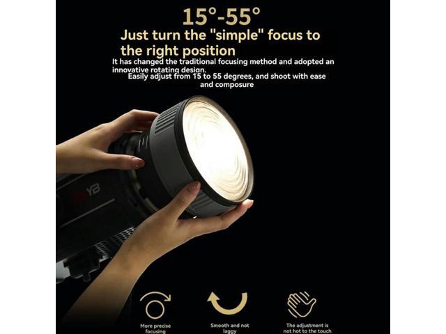 Photographic Lamp Spotlight Tube 5 Times Brighter Optical Zoom Fresnel Lens For Art Modeling & Photography