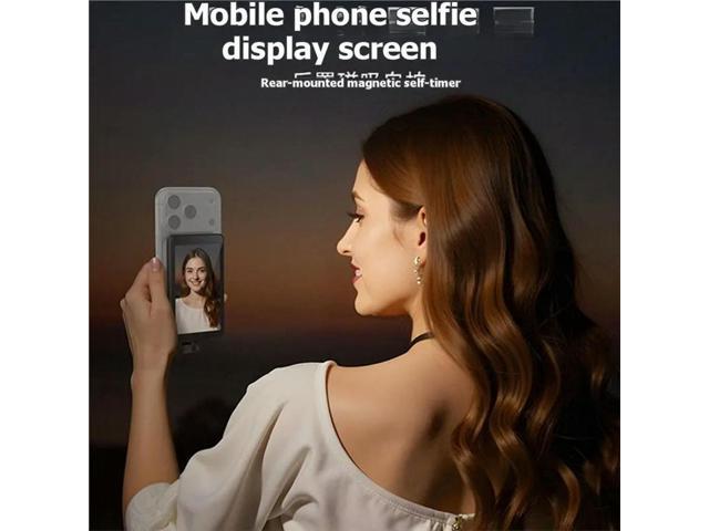 4K 120Fps 4' Magnetic Vlog Selfie Monitor Screen Back Camera With Remote Control For DP Enabled Phones Wired Recording