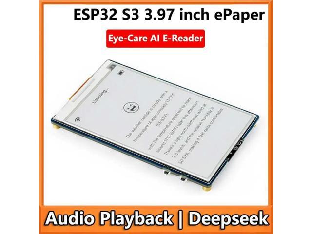 ESP32-S3 AI 3.97-Inch E-Paper Ink Screen Display Aiot Development Board, 3.97' Electronic Ink Panel, Bluetooth MCU