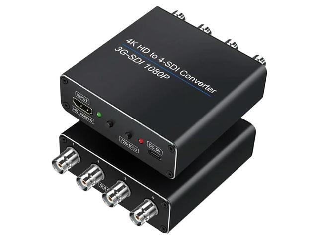 SDI Converter 4-Channel Input -Compatible Output For 3G Splitter For HDTV PC PS3 DVD Devices- HDCP 1.3 Support
