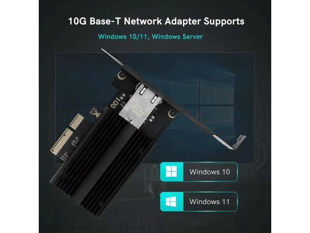 10Gbps AQC113 PCIE To RJ45 Network Card 1G/2.5G/5G/10Gbps RJ45 Interface Ethernet Wired LAN Adapter For Desktop Win10/11-A77P