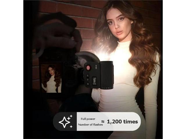 GN15 16W Z140 Camera Flash Light 1200Mah/1200 Full Power Flashes 6200± 200K Works For Fujifilm Cameras