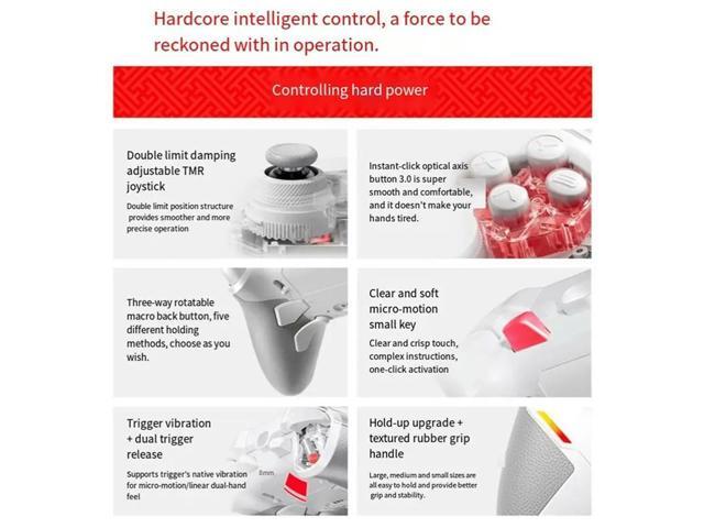 KP40 Gamepad For PC Android IOS 2000Hz Polling Adjustable TMR Joystick Dual Vibration Trigger Controller