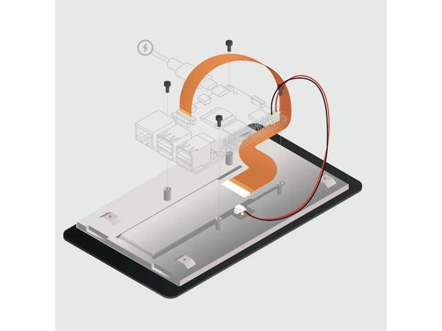 IPS Display For Raspberry Pi Touch Display 2 1280X 720 Resolution Screen Replacement Parts Supports Five-Point Touch