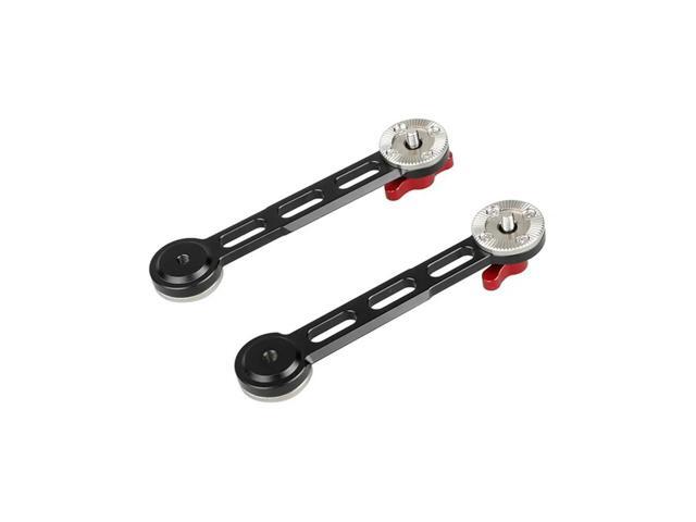 Standard Rosette Extension Arm With Safety Rail- 2Pcs Set For DSLR Camera Shoulder Mount Rig Support System