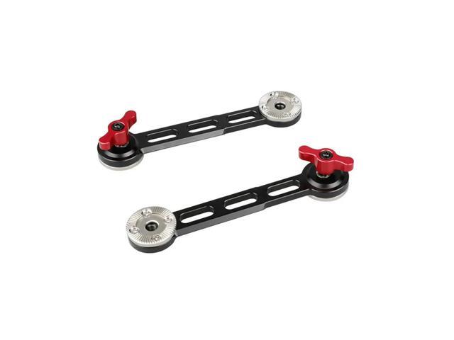 Standard Rosette Extension Arm With Safety Rail- 2Pcs Set For DSLR Camera Shoulder Mount Rig Support System