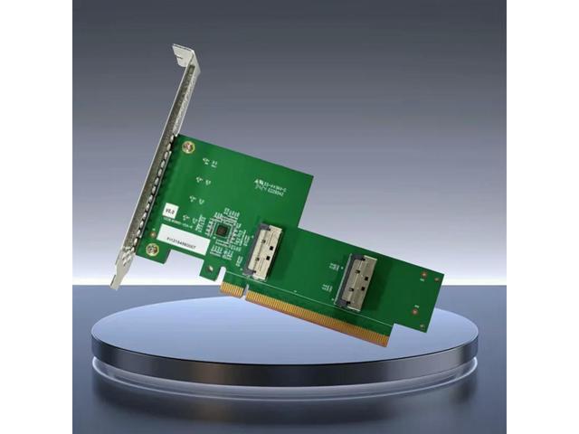 For GPU Graphics Card Expansion MCIO Split Card Pcie 5.0 8X16x To 2X MCIO 8I Baseboard 6PIN With MCIO To MCIO Cable