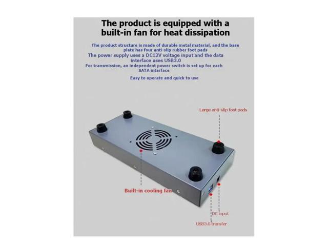 SSD Card Opener SSD Batch Card Opener SATA To USB3.0 With Heat Dissipation Anti-Slip Card Opener US Plug