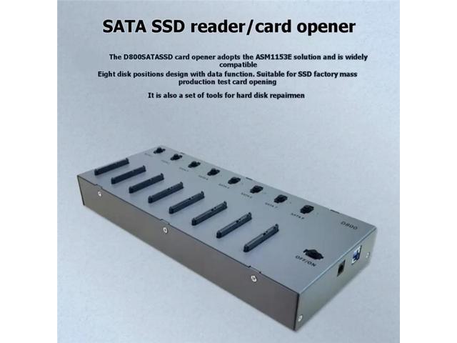 SSD Card Opener SSD Batch Card Opener SATA To USB3.0 With Heat Dissipation Anti-Slip Card Opener US Plug