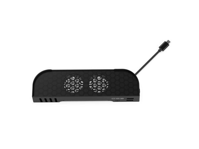 For Switch 2 Cooling Fan with RGB Light Cooling Fan Multifunctional Ventilation Fan with 8 Game Card Slots for Switch 2 Console