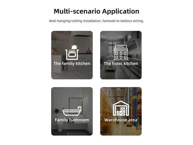 Gas Leak Sensor Digital Display Gas Leak Detector APP Remote Control USB Type-C Power for LPG Gas Biogas Methane