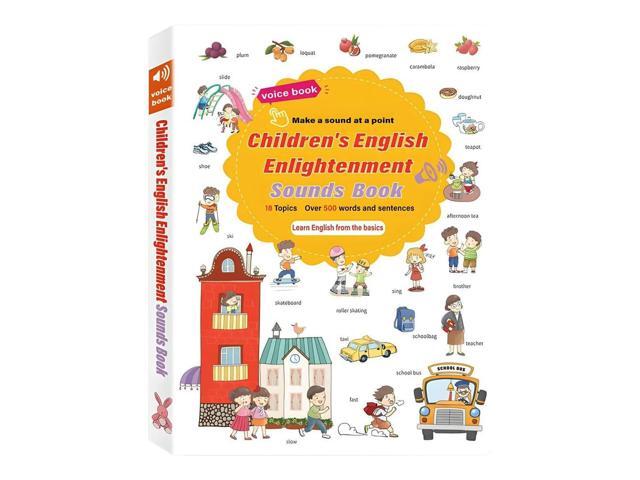 English Words Sound Book 500+ Words English Learning Talking Book Early Educational Gifts for Toddlers 2-6 Year Olds