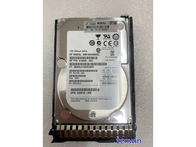 656108-001 1TB 7.2K 7200rpm 6GB SATA 2.5 SFF 655710-B21 Hard disk HDD For Gen8 G9 G8 Server with Caddy ST91000640NS