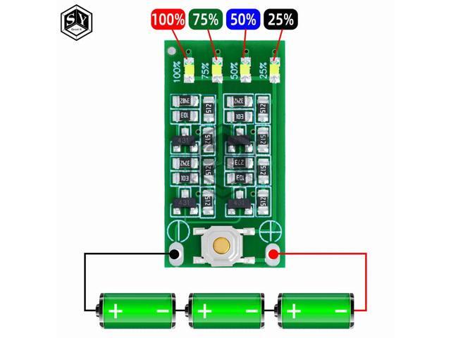 3S 11.1V 12V 12.6V Lithium Capacity Indicator Module Lipo Li-ion Power Level Display Board 3 strings 9-26V