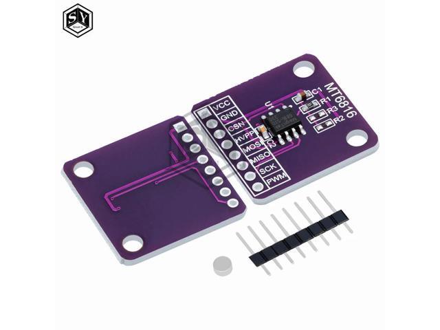 MT6816 high-speed and high-precision magnetic encoder magnetic induction angle measurement sensor module