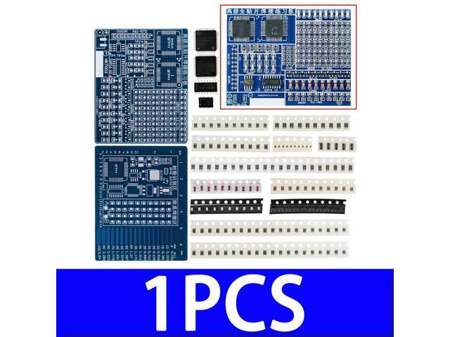 Advanced Full-Chip Soldering Practice Board Kit: DIY Electronic Components Spare Parts Set