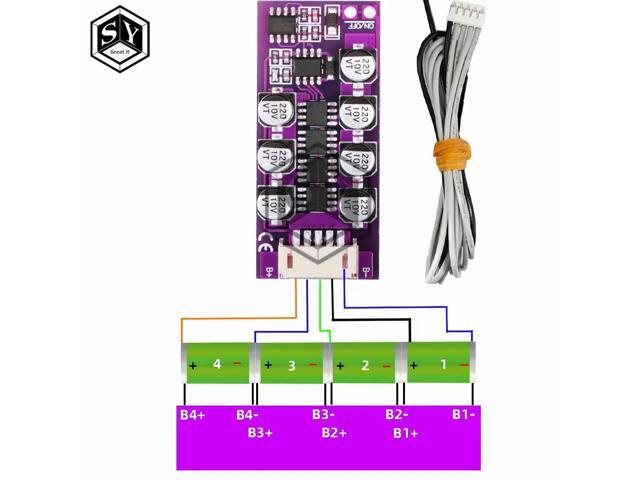 3S 4S 1.2a High Current Li-ion Lithium Charger Protection Board Module Active Equalization