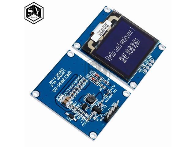 SSD1372 1.32' OLED Display 128x96 4-Pin I2C IIC White Screen Module for Projects