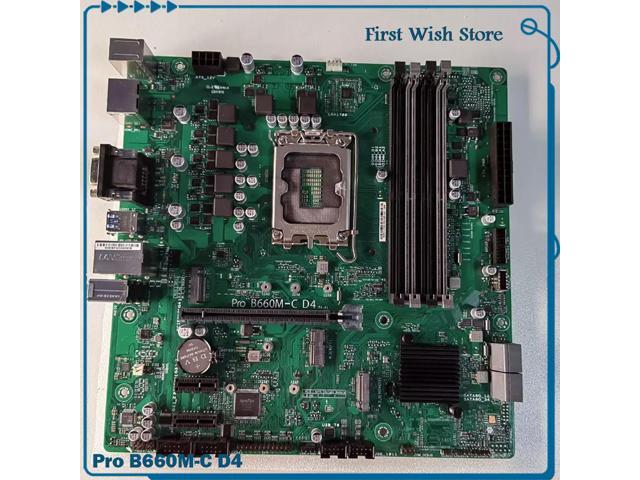 For As-us motherboard LGA1700 DDR4 USB HDMI VGA Pro B660M-C D4