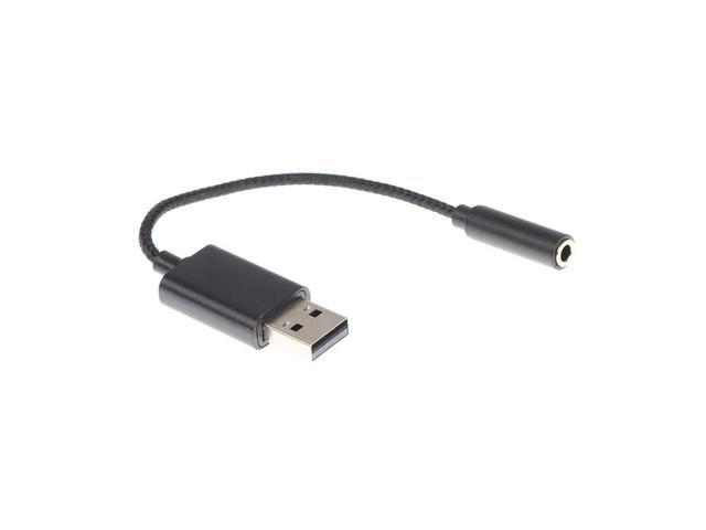 1pc 2 in 1 USB Sound Card Adapter to 3.5mm Jack Audio Plug for PC Laptop - Sound Output And Input Solution