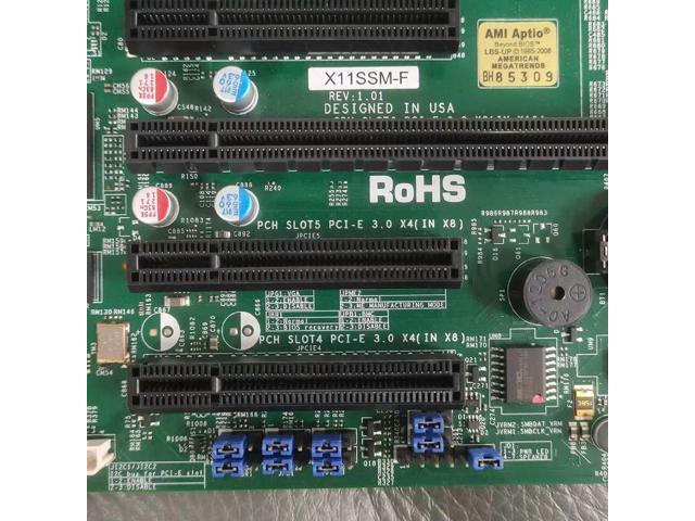 E3-1200 v6/v5 7th/6th Gen. Core i3 Series 8 SATA3 (6Gbps) IPMI 2.0 LGA1151 Server Motherboard X11SSM-F
