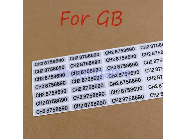 1500pcs Serial Number Sticker Shell el For GB GBC GBP Game Machine Shell Back el Sticker Accessories