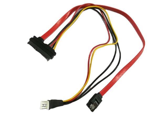 22pin 7+15 Pin SATA to 7Pin DATA + 4Pin male FDD Floppy Power supply Splitter Extension Data Cable for PC Hard Drive HDD