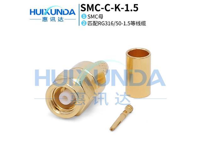 SMC-C-K-1.5 SMC inner hole female crimp 50-1.5/LMR100 cable, connector SMC-K3