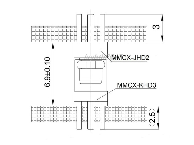 Board-to-Board 6.8mmMMCX-JHD2 Plug-in MMCX-KHD3 Board Pitch MMCX-KE and MMCX-JE Blind Plug-in