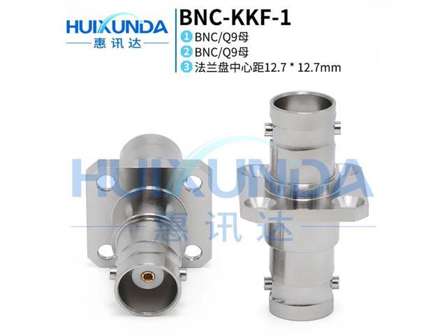 BNC-KKF BNC female to female through head with four-hole flange panel fixed through the wall Q9-KFK connector