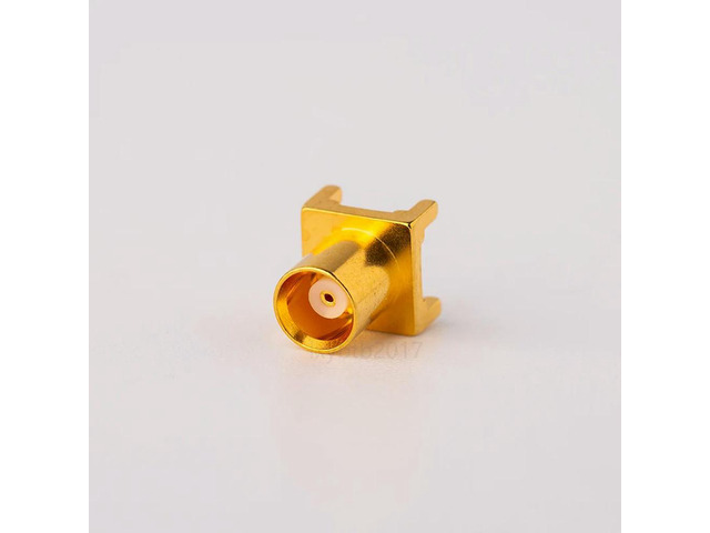 RF connector MCX-KHD welding plate straight female head MCX-KE connector in-line pin length 3.7MM