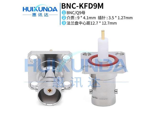 BNC-KFD9M BNC female with four-hole flange fixed BNC-KFD microstrip welded female connector
