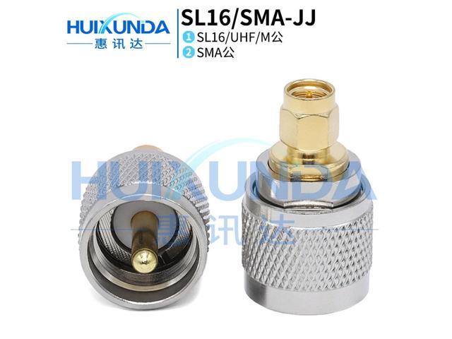 SL16/SMA-JJ SL16 Circular to SMA Male UHF/SMA-JJ Intercom Adapter M/SMA-JJ