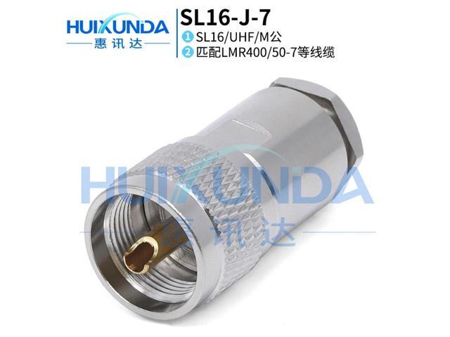 SL16-J-7 SL16 Male Mount 50-7/LMR400 Wire UHF-J7 Connector SL16-J-7