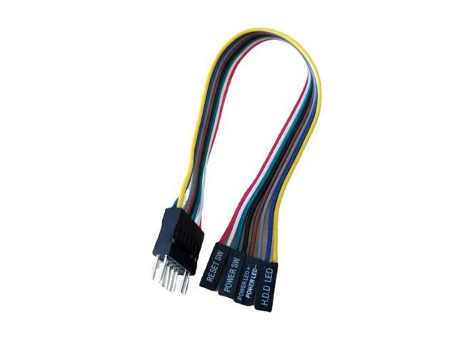8Pin Power Switch DuPont Adapter Cable for ATX Motherboard to PC Host Case Front Panel 20cm