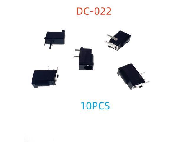 10PCS Hot Sales DC-002 0.3A 50V Black DC Power Jack Socket Connector DC002 3.5*1.3mm 1.3 Socket