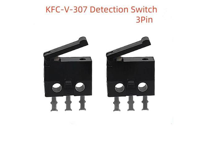 5pcs/lot black small/micro switch camera switch reset detection stroke limit miniature 3-foot straight foot handle min