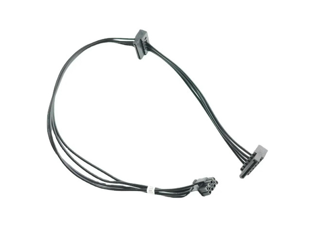 Small 8Pin to 2-Port SATA HDD SSD Power Socket Cable Conector for 09VWT 7050 5050 3050 7060 Computer Mainboard ATX PSU 45cm