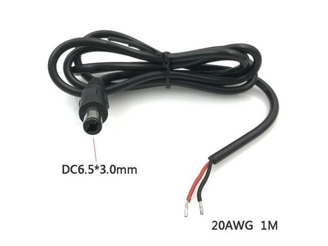 Universal 6.5x3.0 mm/6.5*3.0 mm DC Power Cable AC Adapter Laptop DC Cord 1M 20awg