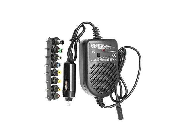 DC 80W Car Auto Universal Charger Power Supply Adapter Set with 8 Detachable Plugs - for Laptop and Notebook Charger