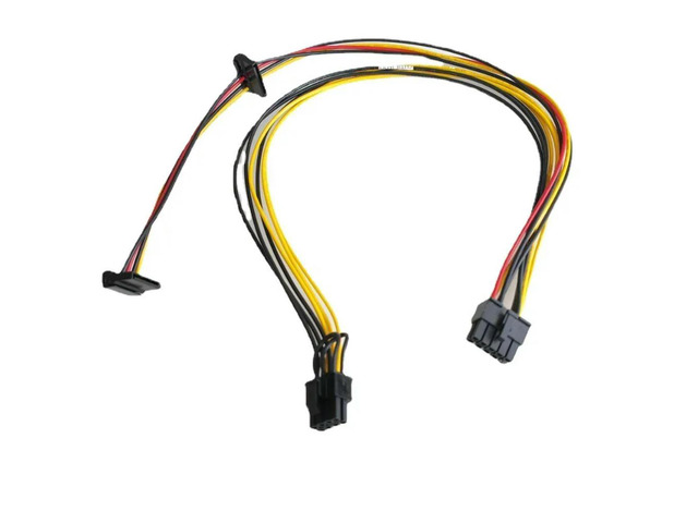 10Pin to PCI-E GPU Video Card 8Pin ( 6+2P ) Socket 2-Port SATA Power Cable For DL380 G6 G7 Server Motherboard HDD Disk Driver