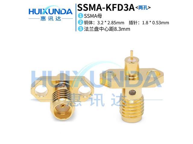 SSMA-KFD3A connector SSMA-KF female 8.3mm small flange l through wall 0-20G RF connector