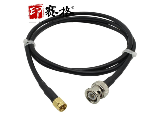 BNC to SMA RF cable RG58/223 soft test cable BNC to SMA male adapter cable 6GHZ