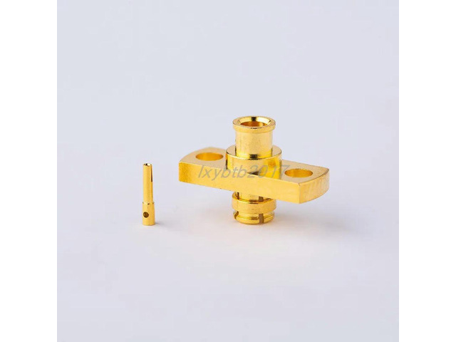 SMP-KFB2 RF connector two-hole flange hole spacing 8.3mm suitable for RG405 matching semi-steel semi-flexible 086