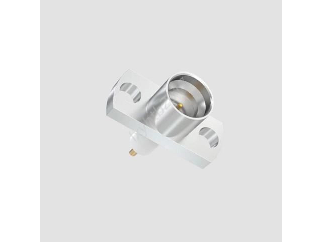 SMP-JFD full escapement two-hole flange connector hole spacing 7.6mm outer conductor plated ternary medium 4 pins length 2mm